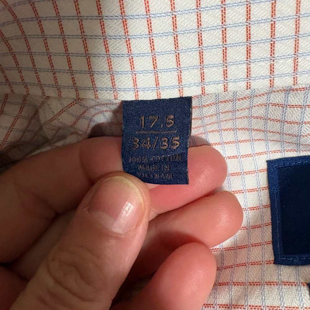 David Donahue Men's Light Pink Micro-Check Dress Shirt - Picture 4 of 4